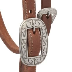 Weaver Leather Weaver Synergy Latigo Leather Lined Headstall With Floral Designer Hardware -Equestrian Supplies 10016100002 2