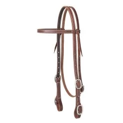 Weaver Leather Weaver Working Tack Browband Headstall With Buckle Bit Ends