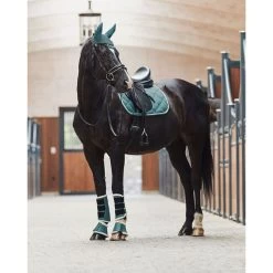 Horze Ghent Dressage Saddle Pad With Faux Fur -Equestrian Supplies 17416ALBF 4