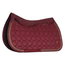 Horze Kenya Anti-Slip All Purpose Saddle Pad - Rhubarb Dark Red