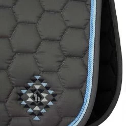 Horze Navajo Double Corded Dressage Saddle Pad - Smoked Pearl Grey 6 Horze Navajo Double Corded Dressage Saddle Pad - Smoked Pearl Grey -Equestrian Supplies 17452SPGF 2