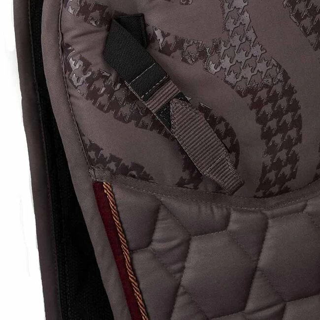 Horze Kenya Anti-Slip Dressage Saddle Pad - Iron Grey Brown 6 Horze Kenya Anti-Slip Dressage Saddle Pad - Iron Grey Brown - Image 4