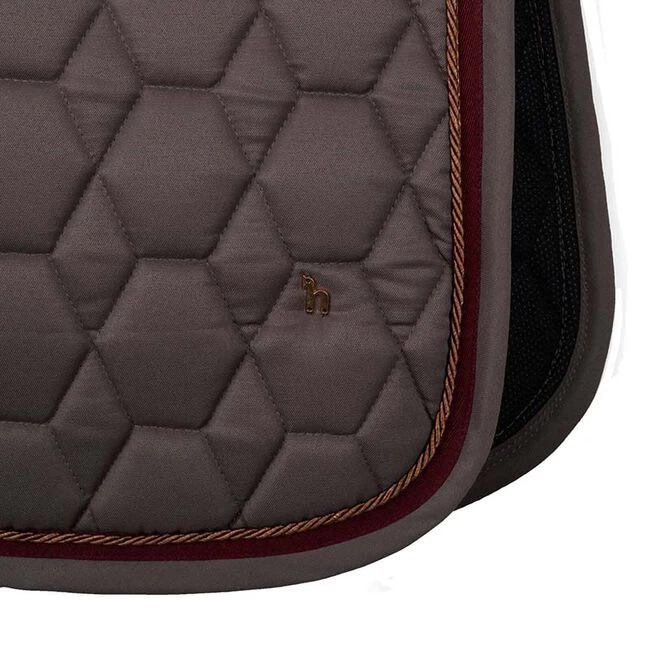 Horze Kenya Anti-Slip Dressage Saddle Pad - Iron Grey Brown 7 Horze Kenya Anti-Slip Dressage Saddle Pad - Iron Grey Brown - Image 5