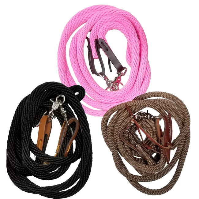Triple E 10′ Poly Rope Game Reins - Solid Colors 3 Triple E 10′ Poly Rope Game Reins - Solid Colors
