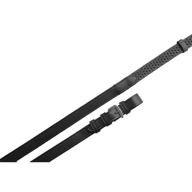KL Select Black Oak Pebble Grip Reins With Stops 4 KL Select Black Oak Pebble Grip Reins With Stops - Image 2