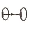 Weaver Leather Weaver Pro Series Offset D-Ring Buffed Black Snaffle Bit -Equestrian Supplies 2501005