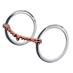 Weaver Leather Weaver All Purpose Ring Snaffle Bit With Single Twisted Copper Mouth