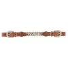 Weaver Leather Weaver Harness Leather Single Flat Link Chain Curb Strap - Russet -Equestrian Supplies 301355