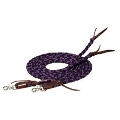 Weaver Leather Weaver Braided Split Reins - 1/2" X 8' 8 Weaver Leather Weaver Braided Split Reins - 1/2" X 8' -Equestrian Supplies 3534534150