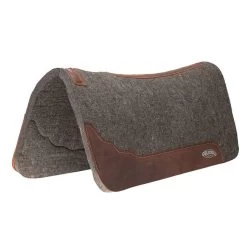 Weaver Leather Weaver Premium Contoured 100% Wool Felt Saddle Pad - Gray