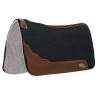Weaver Leather Weaver Contoured Two-Tone Felt Saddle Pad - Black/Gray