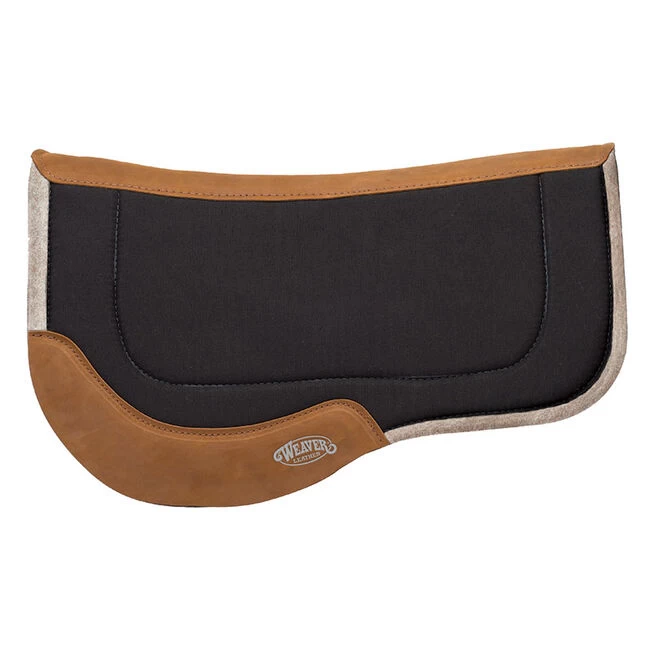 Weaver Leather Weaver Canvas Trail Saddle Pad With Wool Felt Bottom - Black 3 Weaver Leather Weaver Canvas Trail Saddle Pad With Wool Felt Bottom - Black