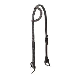 Weaver Leather Weaver Turquoise Cross Basketweave Tooled Sliding Ear Headstall