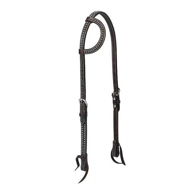 Weaver Leather Weaver Turquoise Cross Basketweave Tooled Sliding Ear Headstall 3 Weaver Leather Weaver Turquoise Cross Basketweave Tooled Sliding Ear Headstall