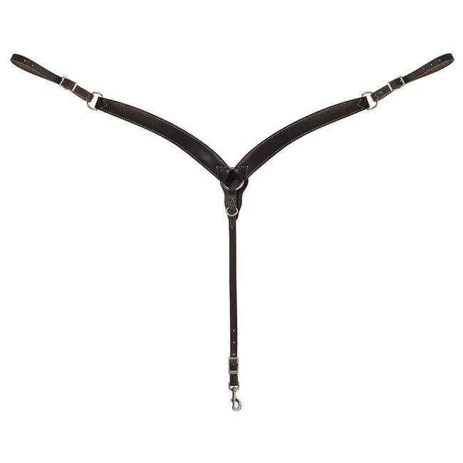 Weaver Leather Weaver Turquoise Cross Contoured Skirting Leather Breast Collar 4 Weaver Leather Weaver Turquoise Cross Contoured Skirting Leather Breast Collar - Image 2