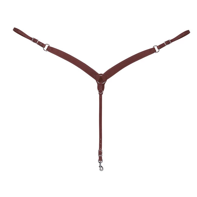 Weaver Leather Weaver Turquoise Cross Contoured Skirting Leather Breast Collar 5 Weaver Leather Weaver Turquoise Cross Contoured Skirting Leather Breast Collar - Image 3