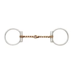 Turn-Two Equine Stainless Steel Copper Twisted Wire D-Ring Bit