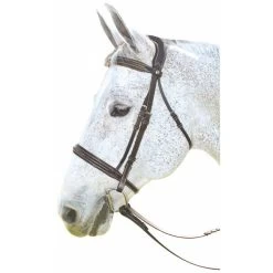 Henri De Rivel Pro Mono Crown Fancy Bridle With Patent Leather Piping