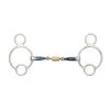 Shires Blue Sweet Iron Universal With Roller Link Bit -Equestrian Supplies 6339 web