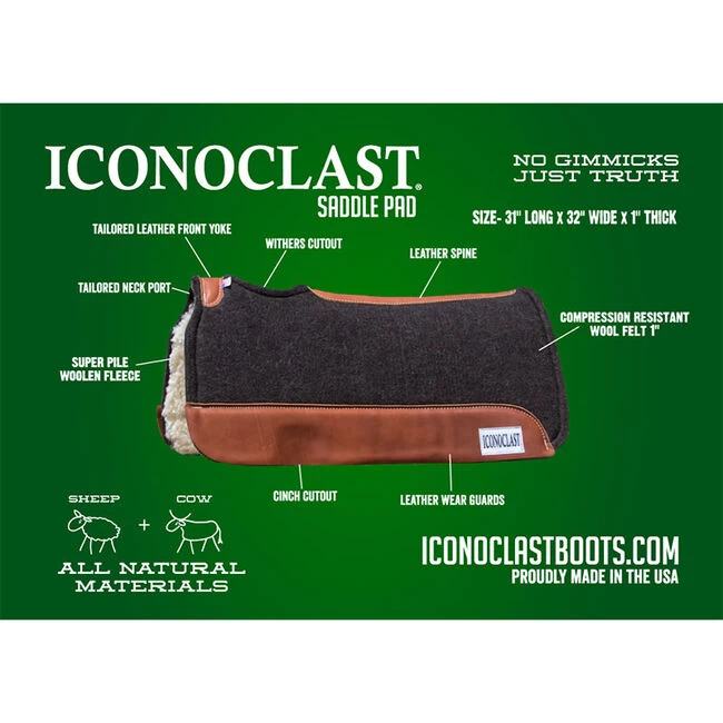 Iconoclast Western Saddle Pad 7 Iconoclast Western Saddle Pad - Image 5