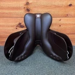 Demo - Bates Caprilli Close Contact Heritage Leather Saddle - Brown - 17.5" -Equestrian Supplies BCCCRBHCBR44 9