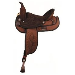 Big Horn Synthetic Suede Semi-Quarter Horse Western Saddle
