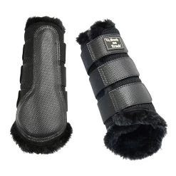 Back On Track 3D Mesh Brush Boots With Faux Fur