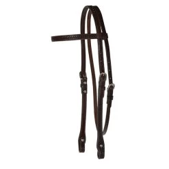 Circle Y Basketweave Browband Headstall