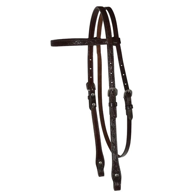 Circle Y Classic Floral Browband Headstall 5 Circle Y Classic Floral Browband Headstall - Image 3