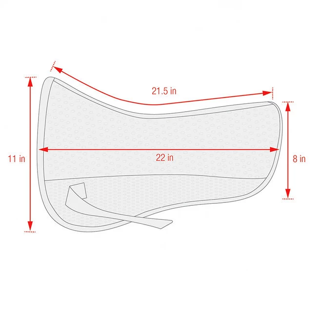 Equine Comfort Products Grip Tech Half Pad 4 Equine Comfort Products Grip Tech Half Pad - Image 2