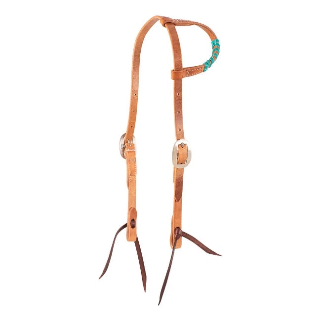 Martin Saddlery Colored Lace Slip Ear Headstall 3 Martin Saddlery Colored Lace Slip Ear Headstall