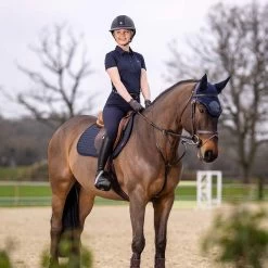 LeMieux Self-Cool Close Contact Square Pad - Navy -Equestrian Supplies IT01250005 4