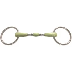 Jacks Apple Mouth Double Jointed Ring Snaffle Bit