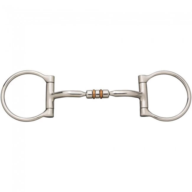 Tough1 Stainless Steel 3-Piece Tongue Relief Dee Bit 3 Tough1 Stainless Steel 3-Piece Tongue Relief Dee Bit