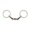 Tough1 Kelly Silver Star 3-Piece Ring Snaffle Bit -Equestrian Supplies JT25581200