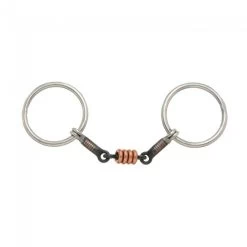Tough1 Kelly Silver Star 3-Piece Ring Snaffle Bit