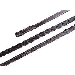 KL Select Black Oak Fancy Laced Reins