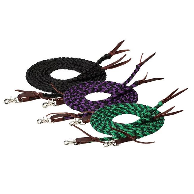 Weaver Leather Weaver Braided Split Reins - 1/2" X 8' 3 Weaver Leather Weaver Braided Split Reins - 1/2" X 8'