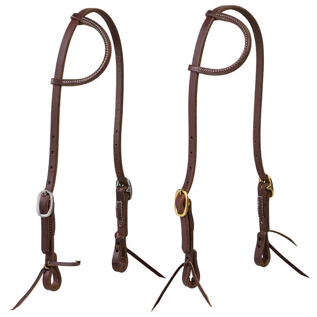 Weaver Leather Weaver Working Tack Sliding Ear Headstall 3 Weaver Leather Weaver Working Tack Sliding Ear Headstall