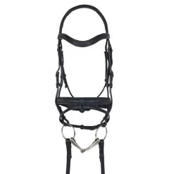 Ovation Rosegold Dressage Bridle With Crank Noseband And Flash