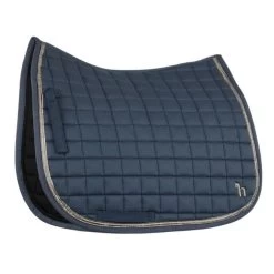Horze Munich Dressage Saddle Pad With Metallic Piping 13 Horze Munich Dressage Saddle Pad With Metallic Piping -Equestrian Supplies KW86321 2