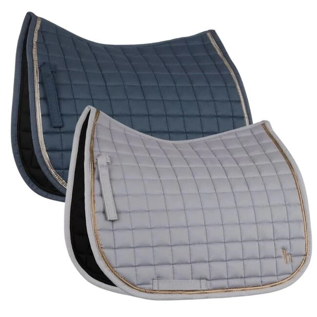 Horze Munich Dressage Saddle Pad With Metallic Piping 3 Horze Munich Dressage Saddle Pad With Metallic Piping