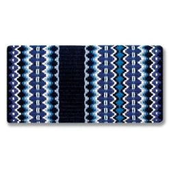 Mayatex Branding Iron Heavyweight Wool Horse Saddle Blanket - Blue