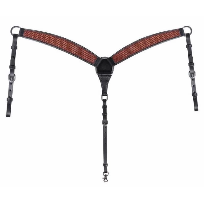 Professional's Choice Basketweave Breastcollar With Black Border 3 Professional's Choice Basketweave Breastcollar With Black Border