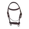 RHC Equestrian Raised Fancy Stitch Padded Bridle With Laced Reins 1 RHC Equestrian Raised Fancy Stitch Padded Bridle With Laced Reins -Equestrian Supplies RS1488BRNC