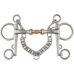 Shires Double Jointed Copper Lozenge Pelham Bit