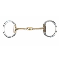 Shires Brass Alloy Flat Ring Lozenge Eggbutt Bit