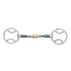 Shires Blue Sweet Iron Bevel Bit With Roller Link -Equestrian Supplies S635655