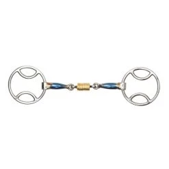 Shires Blue Sweet Iron Bevel Bit With Roller Link