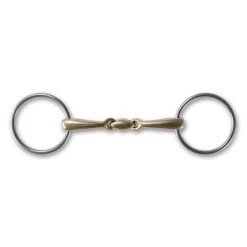 Stubben Steeltec Loose Ring Snaffle Bit With Copper Mouth